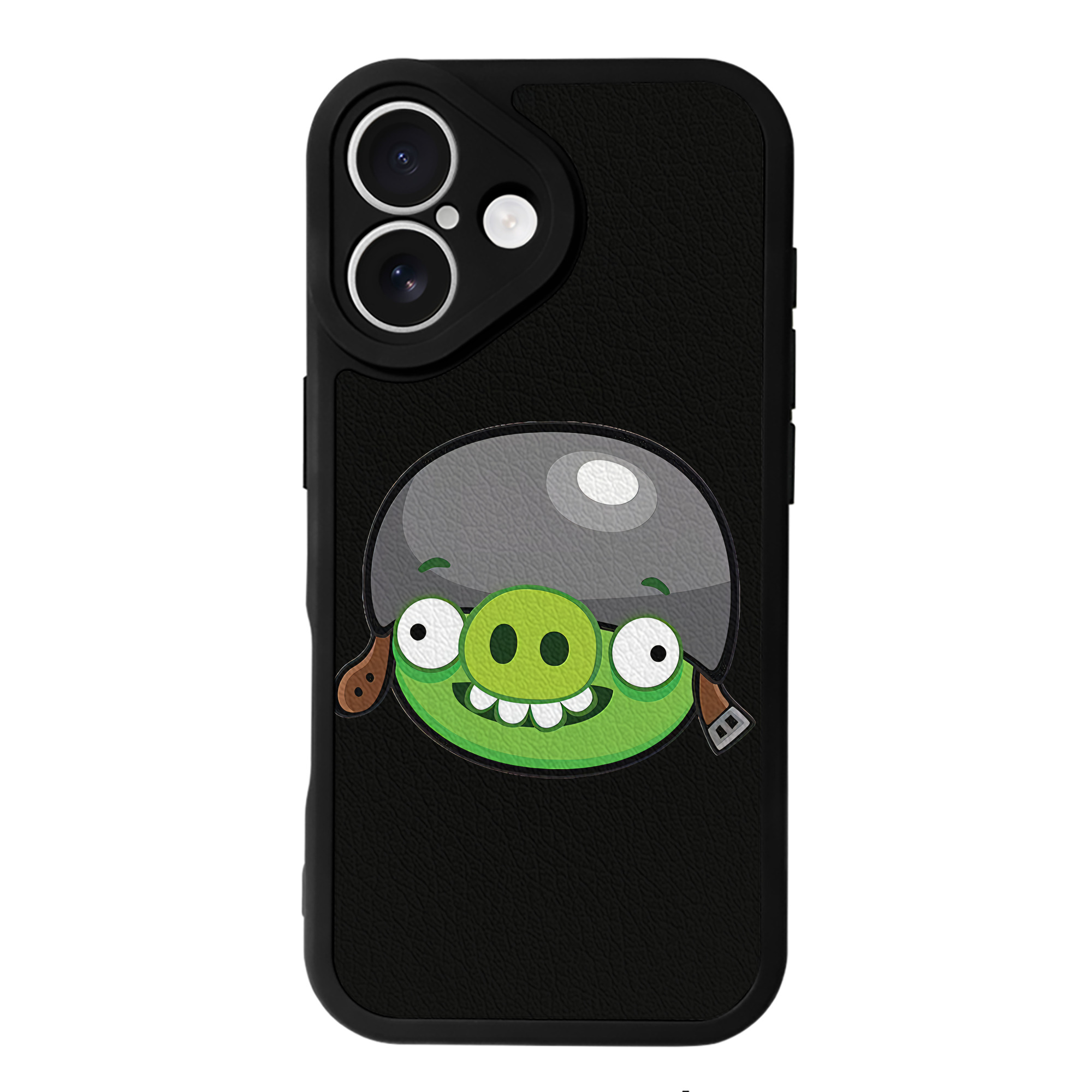 （画像用） Angry Birds アングリーバード 【iPhone 16シリーズ対応】シリコンスマホケース（レザー調） 材質：シリコン